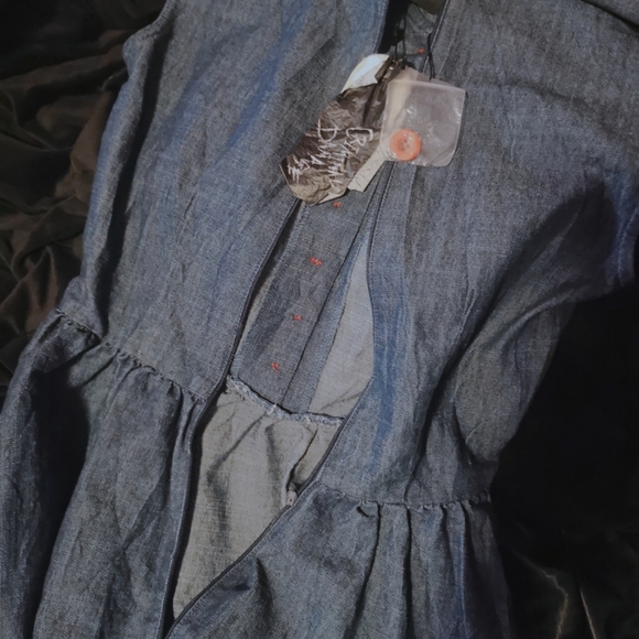 Criminal Damage sailor denim dress S (damaged) - Picture 2 of 3